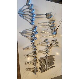 1881 ROGERS ONEIDA Ltd Stainless Flatware Silverware MONTINA INDIO 52 Pcs